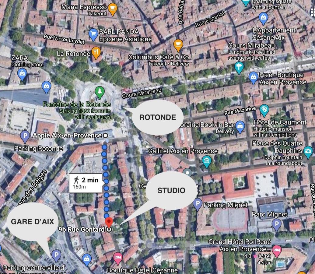 Loft Rotonde Wifi Clim Smart Tv Rue Calme Apartment Aix-en-Provence Exterior foto